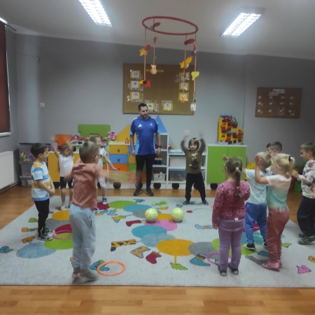 Trening piłki nożnej